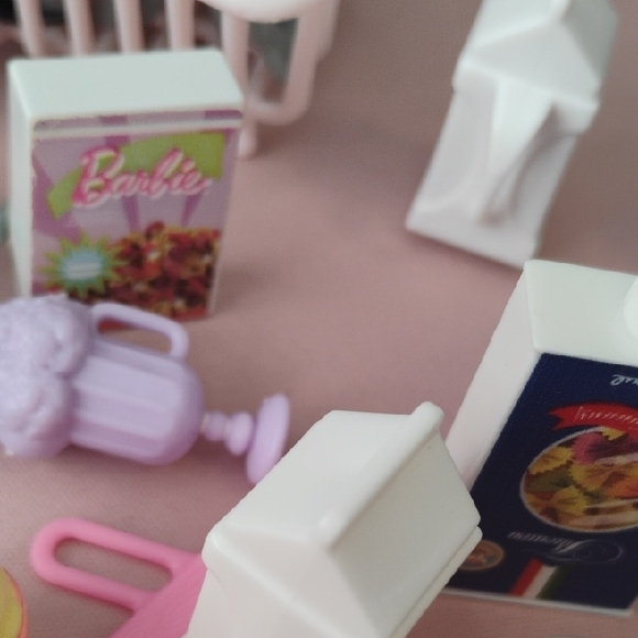 Barbie Kitchen & Food Playset - Pink, Teal, White - Picture 4 of 11
